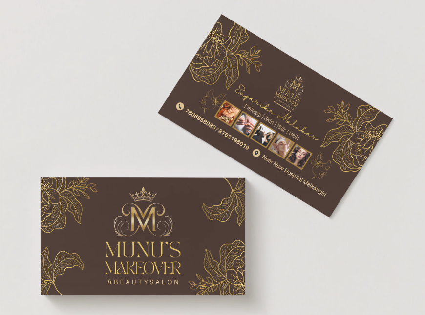 Munu's Makeover Visiting card